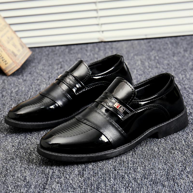 

Men s shoes in spring and autumn, men s middle-aged and elderly business casual shoes, breathable soft soled dad shoes, pointed 38