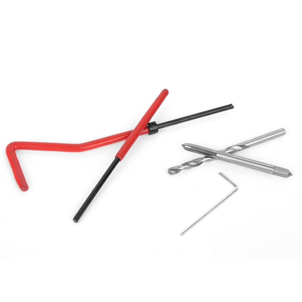 25 Pcs M4 Size Thread Repair Kit Transparent Plastic Box Metric Helicoil Kit Thread Repair Insert Kit for Automotive Repair