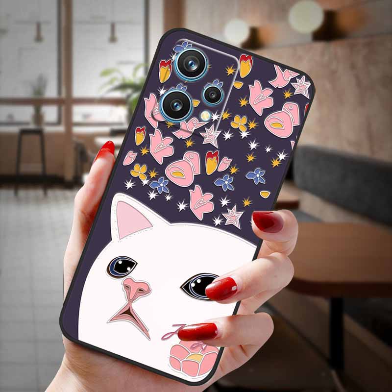 For Realme 9 Pro 5G 2022 Case Cartoon 3D Emboss Flower Relief Phone Cases For realme 9 Pro Plus 5G Silicon Cover Realme9 9pro+