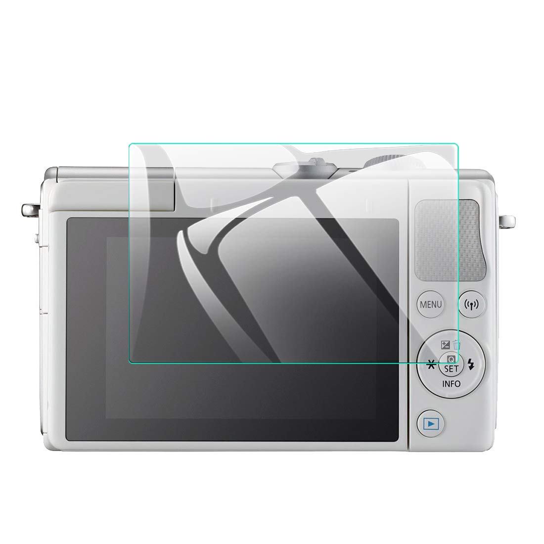 

EternalStars Camera Screen Protector Glass with 9H Hardness for Full Coverage and Compatible with Canon EOS M6 Mark EOS Kiss EOS EOS and EOS M50