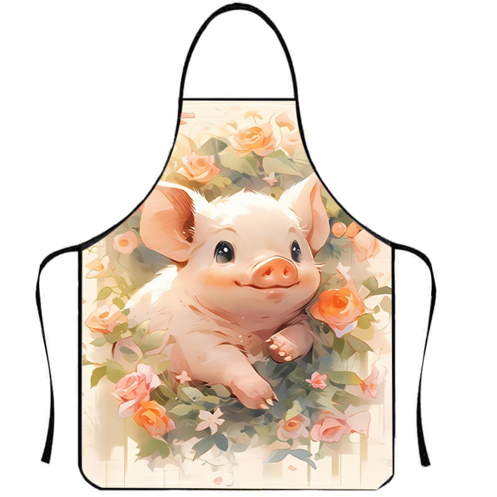 

Fashion Apron Kitchen And Oil-proof Apron Neck Apron One Size