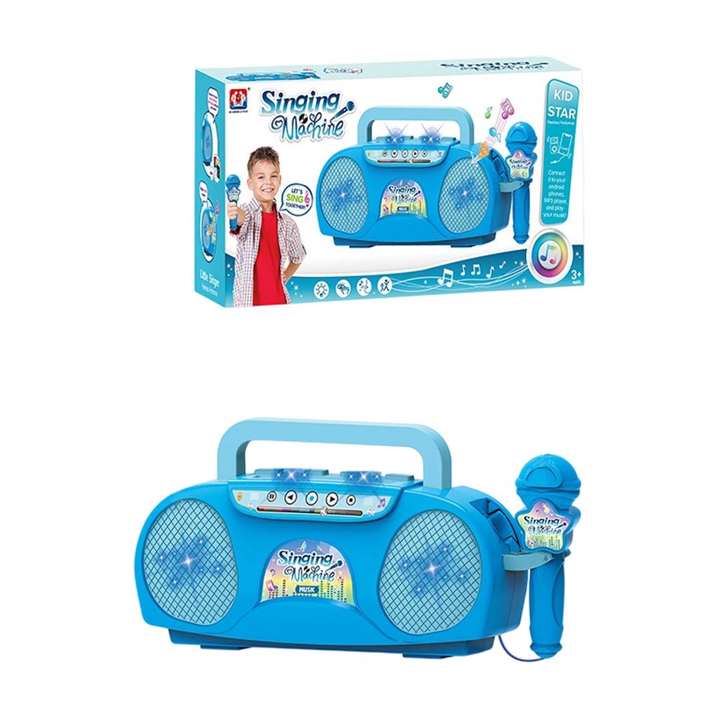 Kids Machine Toy With Microphone – Light Up Karaoke Player Compatible