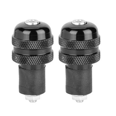 22MM Motocyklowe Gripy Kierownicy Końcówki Kierownicy Motocykla Akcesorium(czarny)