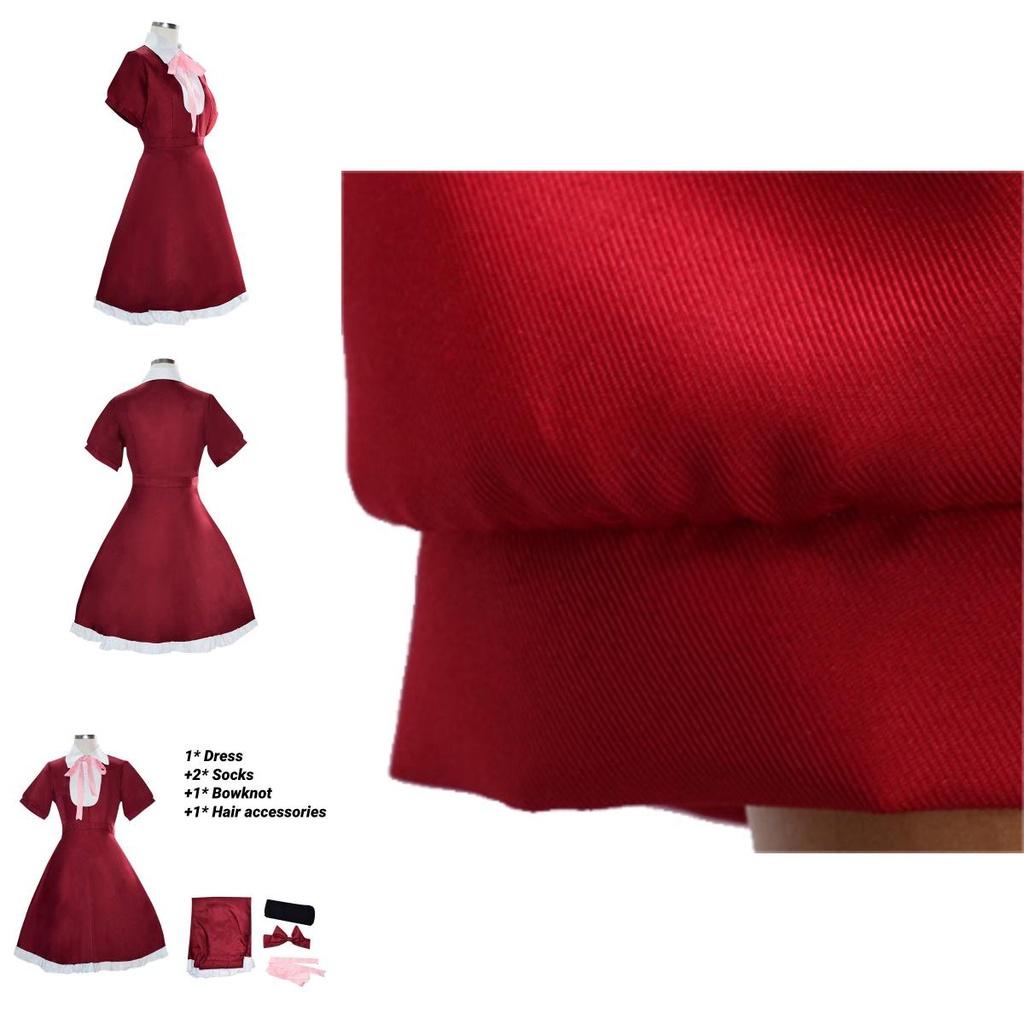 Japanese Anime Inspired Alice Cosplay Outfit Cute Lolita Maid Dress For Women