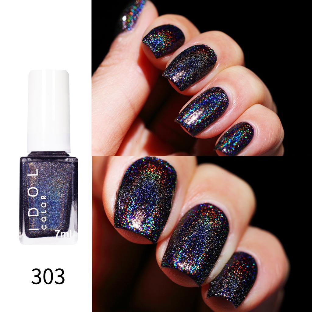 Laser Nail Polish No-bake, Long-lasting, Non-peeling, Quick-drying, Flash Diamond, Nail Polish Sequins