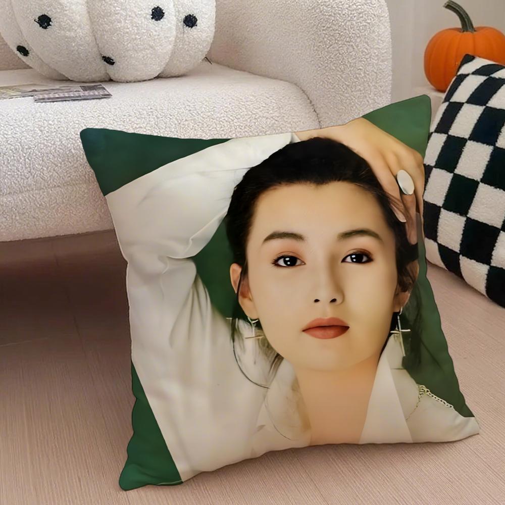 Chinese Nostalgic Reminiscent MMaggie Cheung Cushion Cover Throw Pillow Cover Hidden Button Durable Polyester Chair Cushion