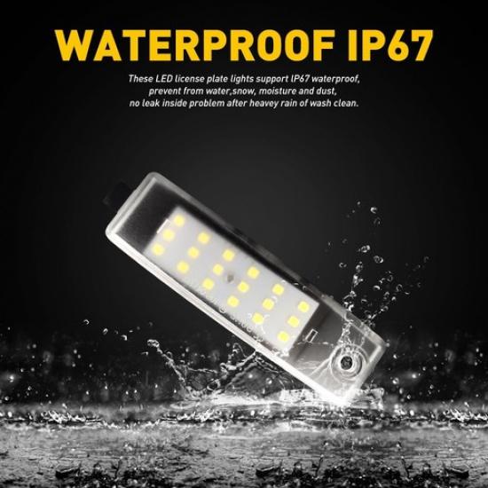 LED License Plate Light 6000K Kit Xenon White For 2008-2013 Toyota Highlander
