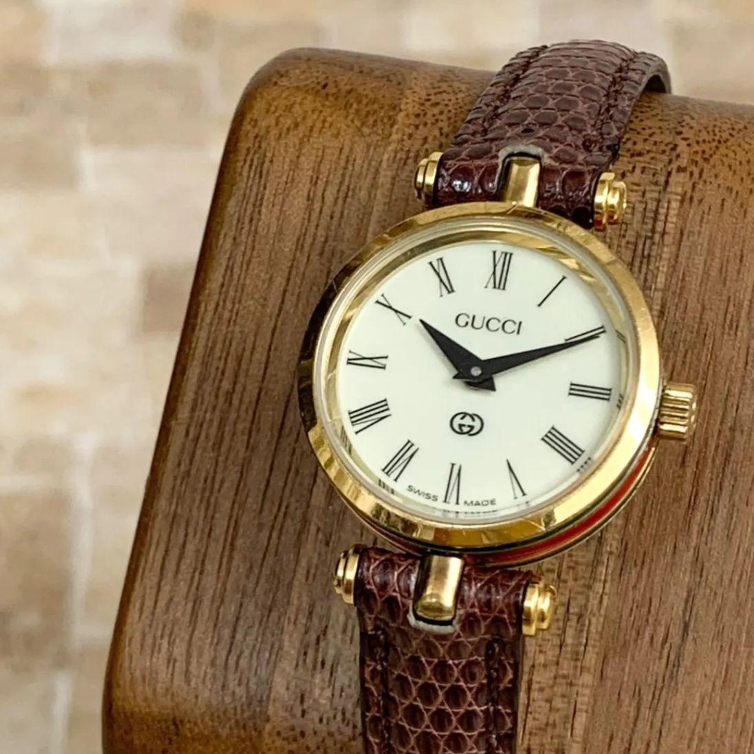Used [Battery replaced] GUCCI Gucci Sherry Line 2000L Watch Ladies Gold Vintage