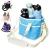 Stable Drink Caddy for Road Trips Beverage Pouch with Adjustable Strap Reusable Waterproof 4 Cup Carrier Heavy Duty Tray Cups Holder Foldable