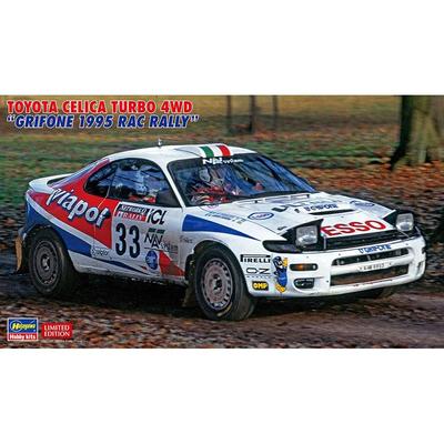 Hasegawa Toyota Celica Turbo 4WD Grifone 1995 RAC Ralli Plastik Model 20594 1/24