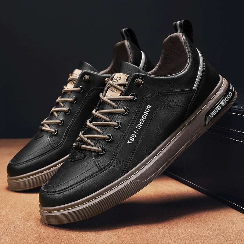 Herrenschuhe Sommer dünne atmungsaktive Mesh Board Schuhe vielseitige Herren Höhensteiger weiße Schuhe Trend Plateau Sportschuhe Herren