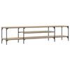 VidaXL TV Cabinet Sonoma Oak 201x35x45 Cm Engineered Wood and Iron 831814