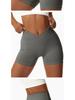 Women's High Waist Seamless Yoga and Running Shorts with Peach Lift
