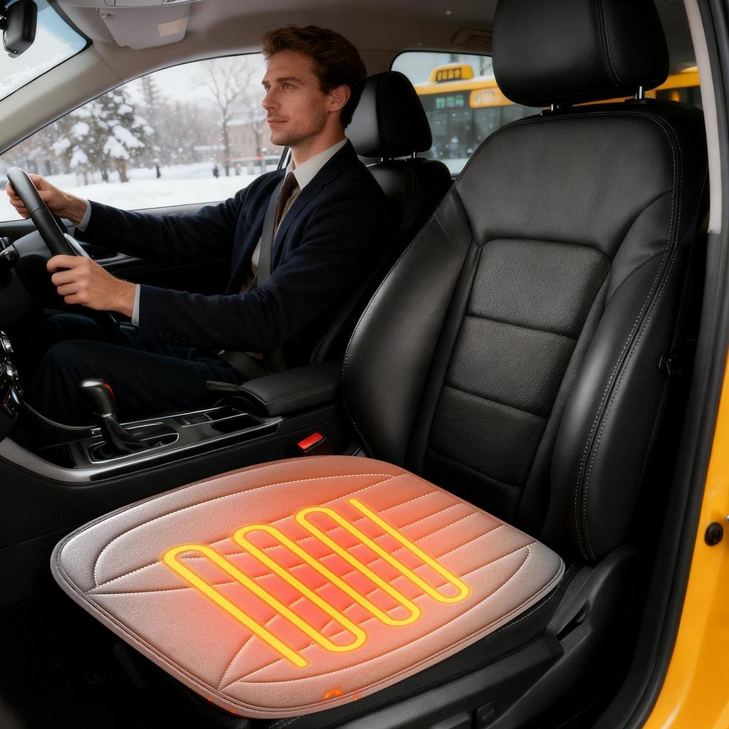 Seat Warmer For Car USB Anti-slip Heating Mat Anti-slip Car Seat Heater Pad For Truck SUV Trailer Tractor Men Women Driver
