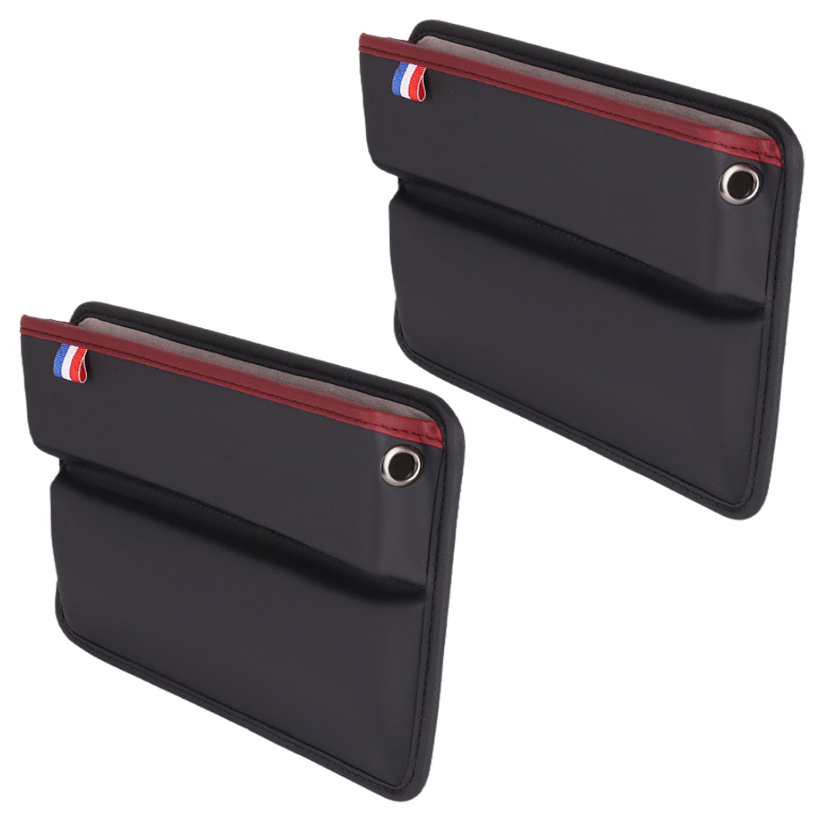 

RYOTBASE Car Side Leather Console Smartphone Charging Storage Wallet Small Item Gap Passenger Universal 30cm 3cm Thick 2 Pocket, Box, Case, Storage,