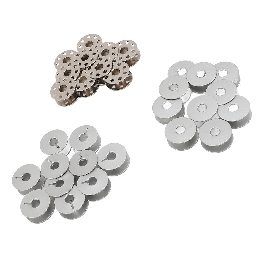 30Pcs Lockstitch Sewing Machine Bobbin Set Industrial Metal 55623A Slotted Alumina 270010 Iron with 