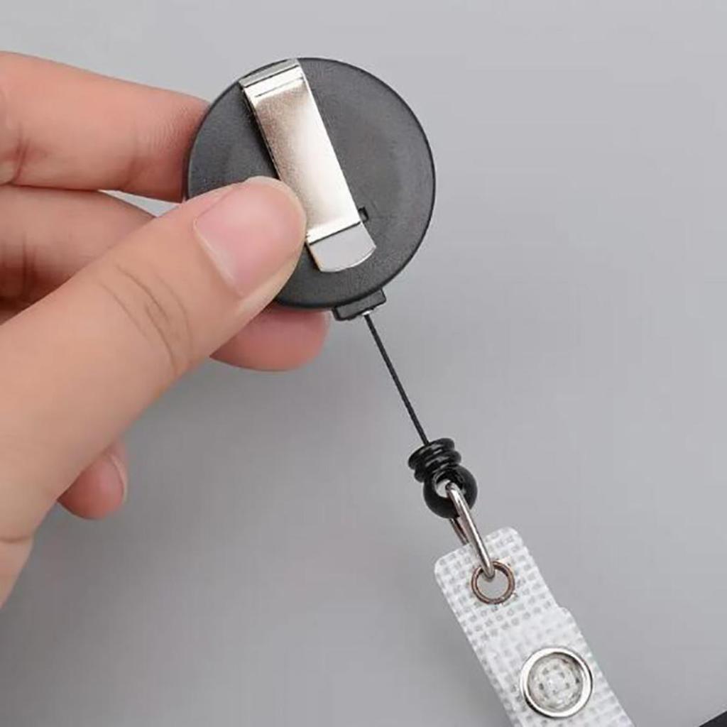 Lanyards Credential Holder Transparent Retractable Badge Reel with Lanyard Nurse Accessories for Work Removable ID Card Holder