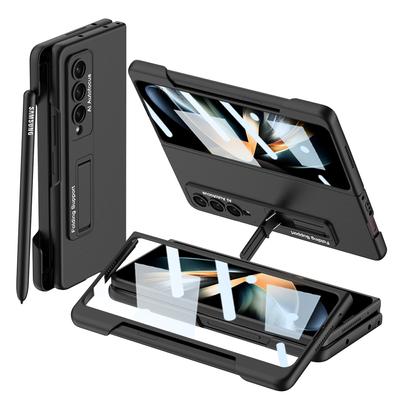 Ultra Thin Hard Pc Shockproof Tempered Glass Full Protection Phone Case For Samsung Galaxy Z Fold 4 Cover With Pen Holder
