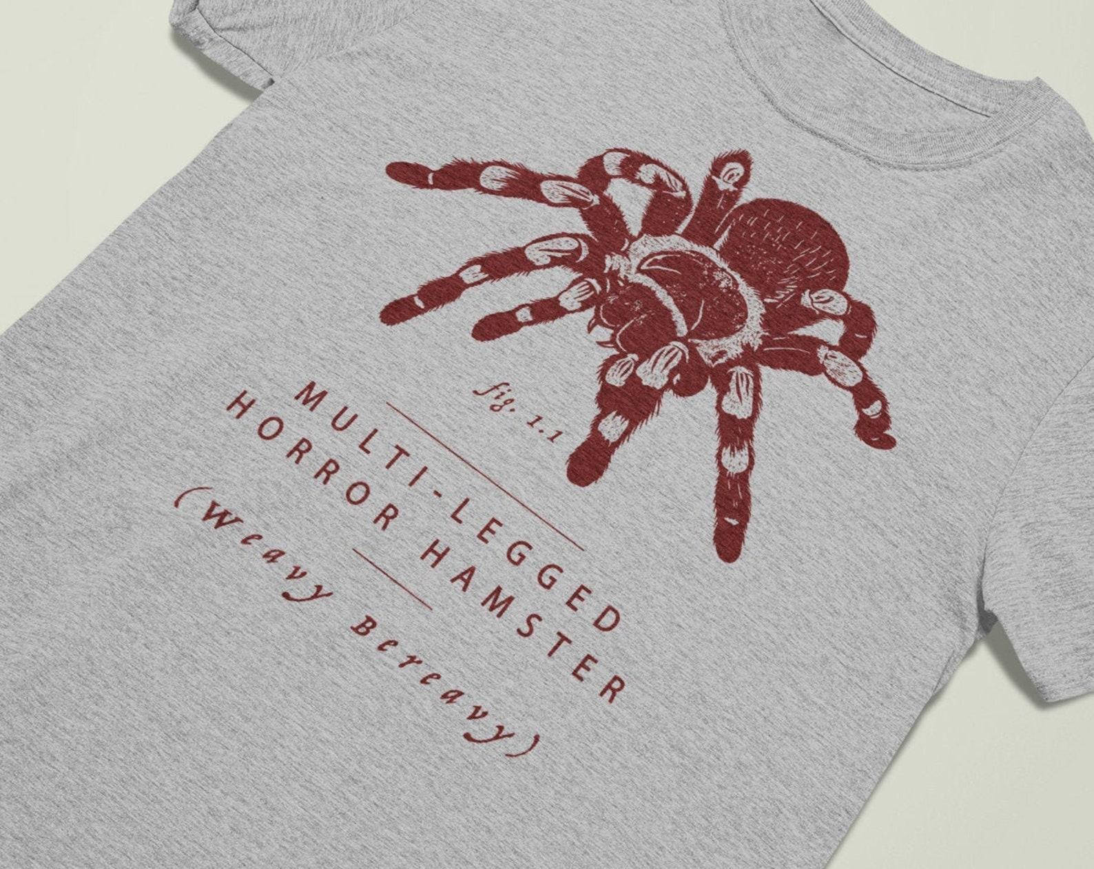 Spider T-shirt - AKA Multi-Legged Horror Hamster (Weavy Bereavy) Funny Spider T-shirt, Very Nope, Spider Nope, Funny Spider Gift S