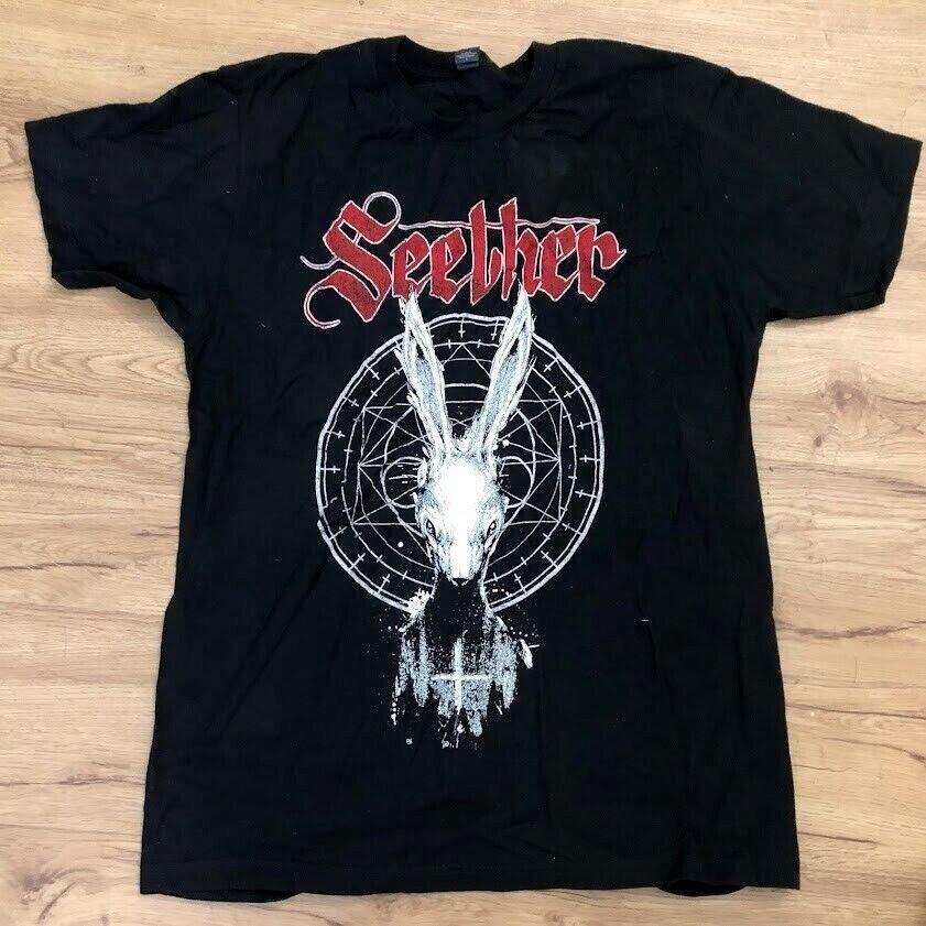 Seether Black Poison The Parish 2018 Tour Concert Band T-shirt YA1179 Unisex T-Shirt XL