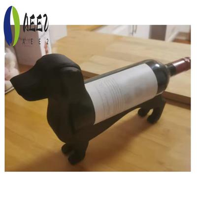 AEE2-Sausage Dog Wine Bottle Holder ABS Plastic Stable Sturdy Rack Minimalist Reusable Support Bracket