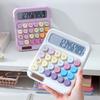 High Sensitivity Button 12 Digit Calculator Candy Colored Calculator  Student Stationery