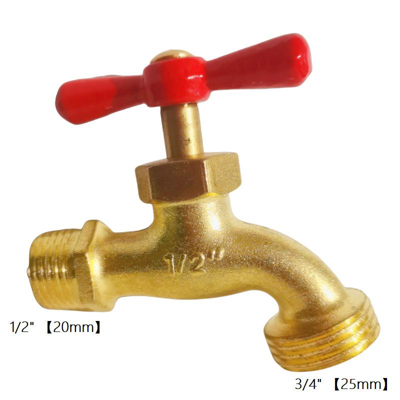 

1/2*3/4 Gardening South American Zinc Alloy Faucet 3/4*3/4 Copper Plated Faucets 1pcs Bowknot Blue Green Red