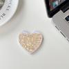 Flip Cover Love Mirror Mobile Phone Decoration Paste Desktop Support Watching Drama Epoxy Sequins Xiaoqing Fresh Wind Women'S Models