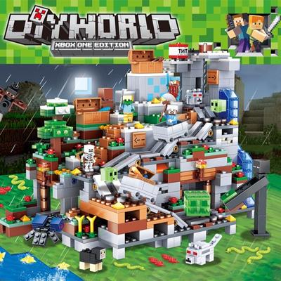Σετ Lego Minecraft Το δεντρόσπιτο της ζούγκλας Φιγούρες ζόμπι Κυβάκια Διδακτικά παιχνίδια για αγόρια
