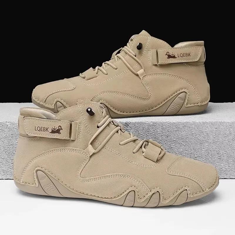 

Lefu Shoes Модные Трендовые Новые Высококачественный Дизайн Прочный Верхний Ремешок Балетки Повседневные Универсальные Мотоциклетные Пара Голые Ботинки 38
