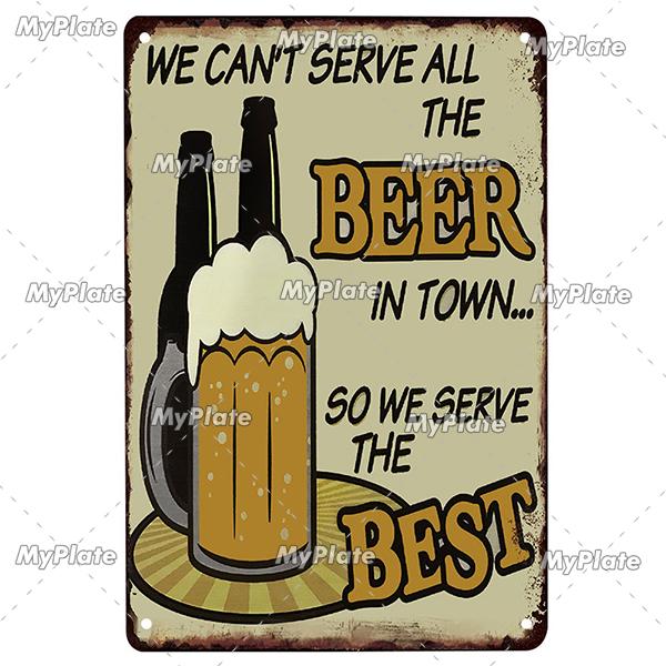 [Min tallrik] Kall Öl Metallskylt Vintage Plakett Plåtskylt Plåt Väggdekor För Barskylt Mansgrotta Dekoration Konst Målning