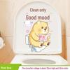 Waterproof Cute Cat Toilet Cover Stickers - Funny, Self-Adhesive, Personality Decor for Bathroom Walls