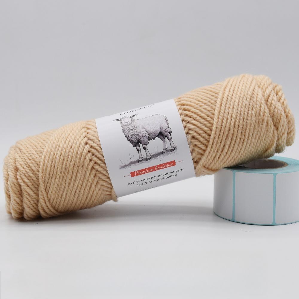 3 balenia hrubej priadze z merino vlny (100g/3.53oz Na klbko) – 110m/120yd Viacfarebná mäkká pletacia a háčkovacia priadza na DIY remeslá Teplé ručne vyrobené potreby
