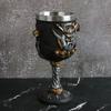 Norse Mythology Asgard Metal Cup Resin Strap Stainless Steel Liner Wine Goblet Boat Ceremony Teacup