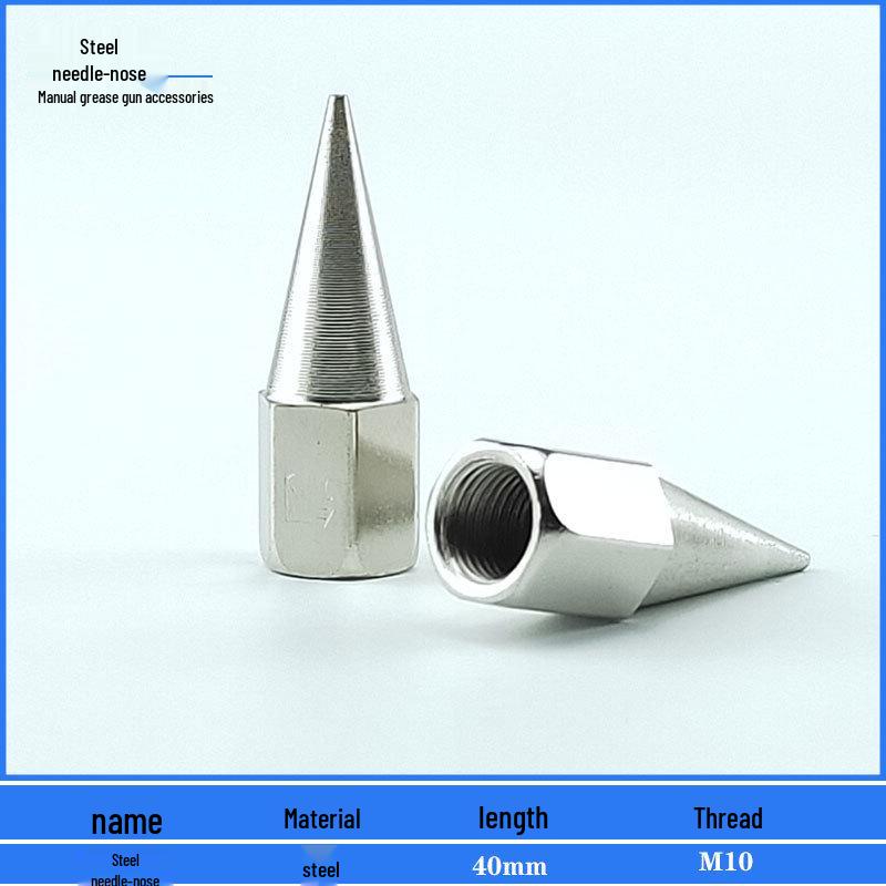 Comprehensive Grease Gun Accessory Kit with Nozzle, Manual, High-Pressure Pneumatic/Electric Tubes, Flexible Hose, Tip, Lock Pliers, and Flat Nozzle