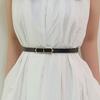 Women Belt Multi Holes Design Adjustable Length Imitation Leather Belt Dress Shirt Jeans Waistband Fashion Accessories
