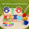 Wooden Childrens Counting Bead Puzzle Educational Toy For Early Learning And Color Recognition