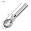 1PC Multifunktionale Eisportionierer Edelstahl Doppelzweck-Portionierer Obst Wassermelonenlöffel Ballportionierer Haushalts-Eiscreme-Werkzeuge