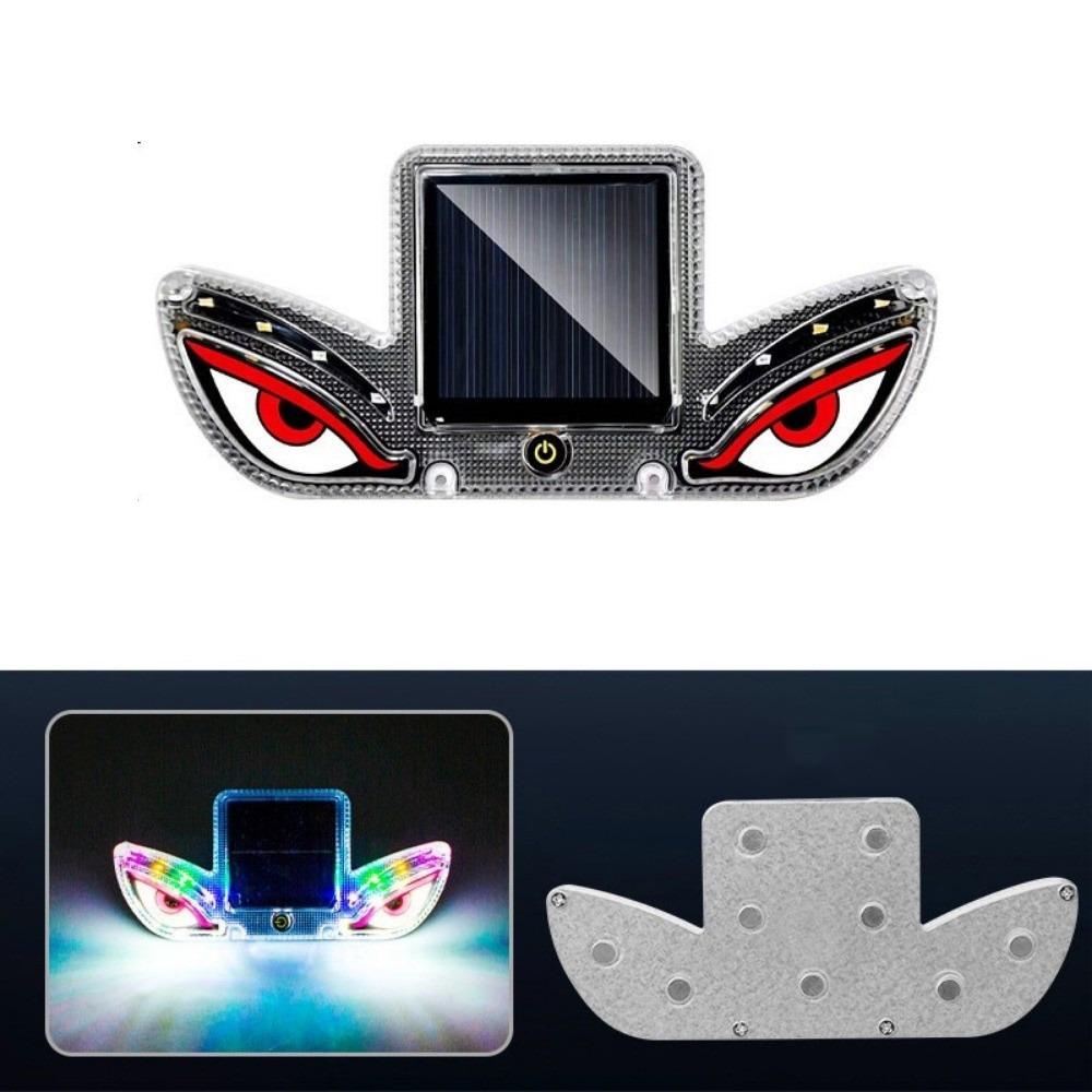 Solar Powered Solar Demon Eye Light Car Window Dynamic Devil Eyes  Car Exterior Accessory White Eye