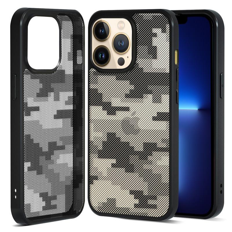 IBMRS For iPhone 13 Pro Max Back Case TPU+PC Shockproof Phone Cover Protector A