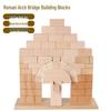 Montessori Römische Brückenblöcke: Massivholz, Unbemalt, zur Erkennung geometrischer Formen - Ideales Weihnachtsgeschenk für kleine Kinder.