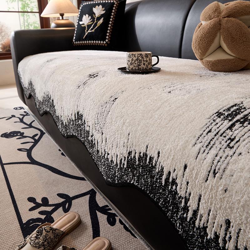 Light Luxury High-End Sofa Cushion, Universal In All Seasons, Non-Slip And Dirt-Resistant Seat Cushion, One-Piece Special-Shaped Sover Cloth T
