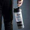 1 Sada 500ml Šejkrová láhev Velká kapacita Nepropustná Odolná proti pádu Protiskluzová s rukojetí Míchadlo na protein Sportovní láhev na vodu s přihrádkou na pilulky Fitness použití