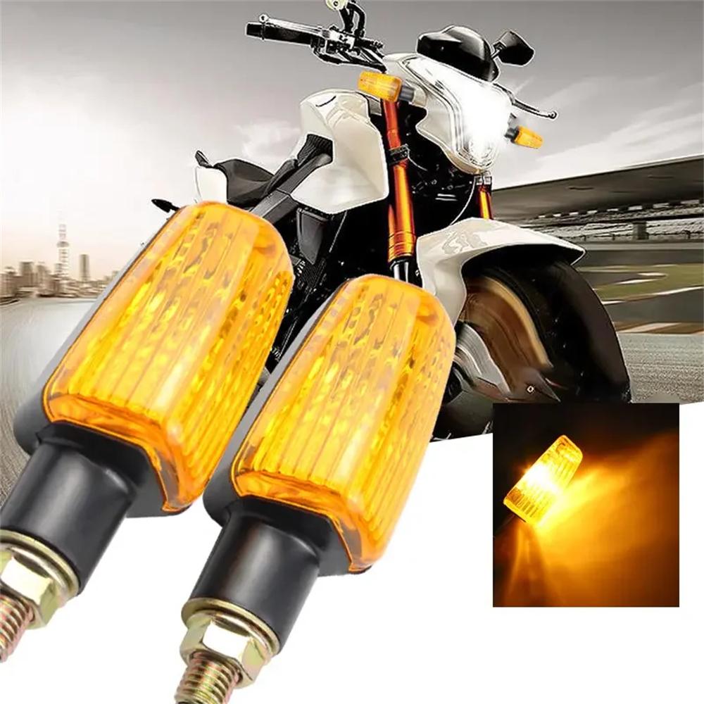

2 шт. мотоциклетный фонарь указателя поворота указатели поворота мигалки сигнальные янтарные аксессуары для мотоциклов