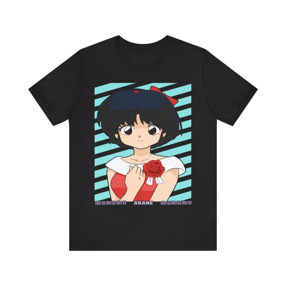 Anime Ranma 12 Akane T Shirt Size S 4XL BLACK Size S 4XL