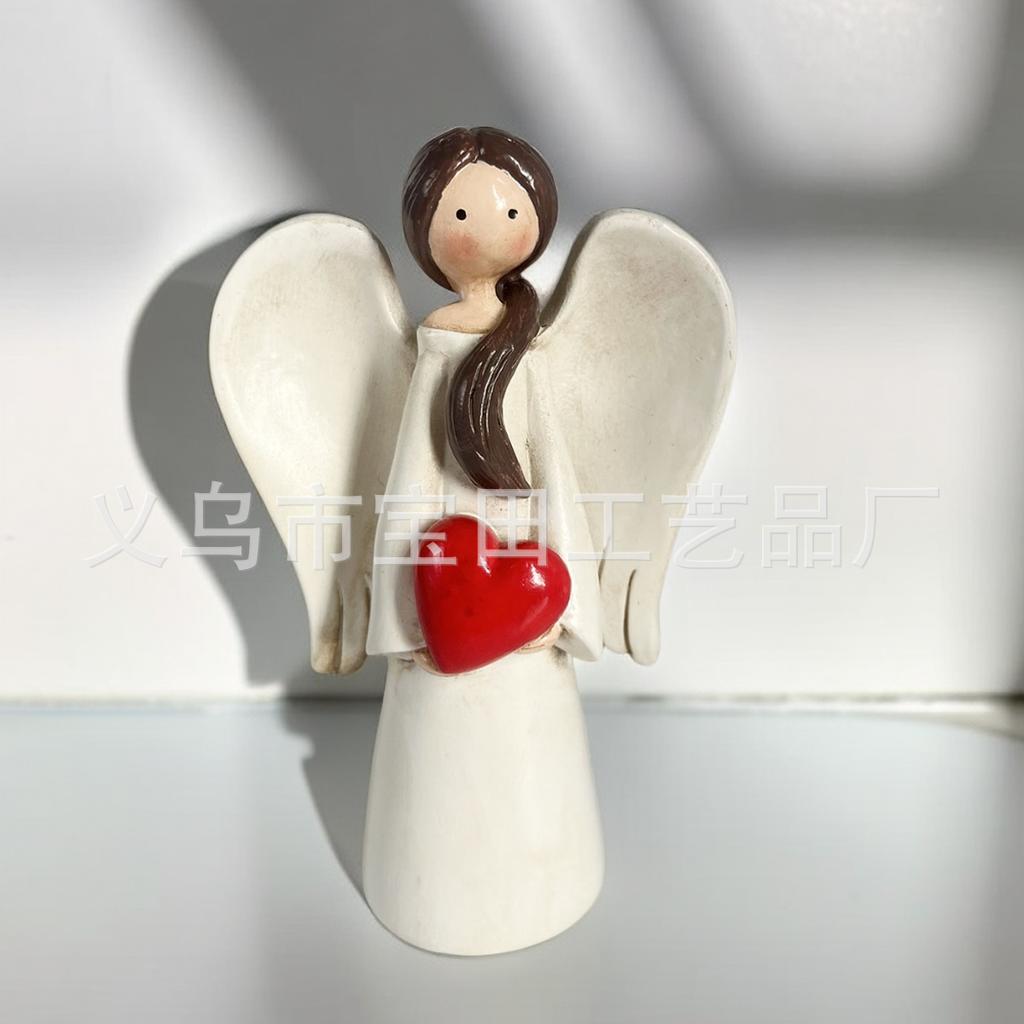 Home Angel Statue Ornament Decoration Mother's Day Gift Love Angel Mom Little Angel Baby Statue