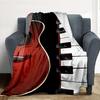 Music Instruments Flannel Blanket Throw Blanket Soft Warm Sofa Bed Camping Car Home Decor Unique Christmas Gift C9301128