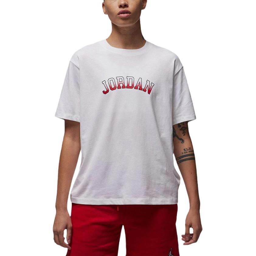 

New JORDAN T Shirts Women s White FD7202-100 S