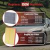 CA10677 Engine Air Filter And CF10285 Cabin Air Filter Kit Compatible With 2013-2018 Toyota RAV4 Avalon Lexus ES300H 2012-2017 Camry 2010-2012 HS250H
