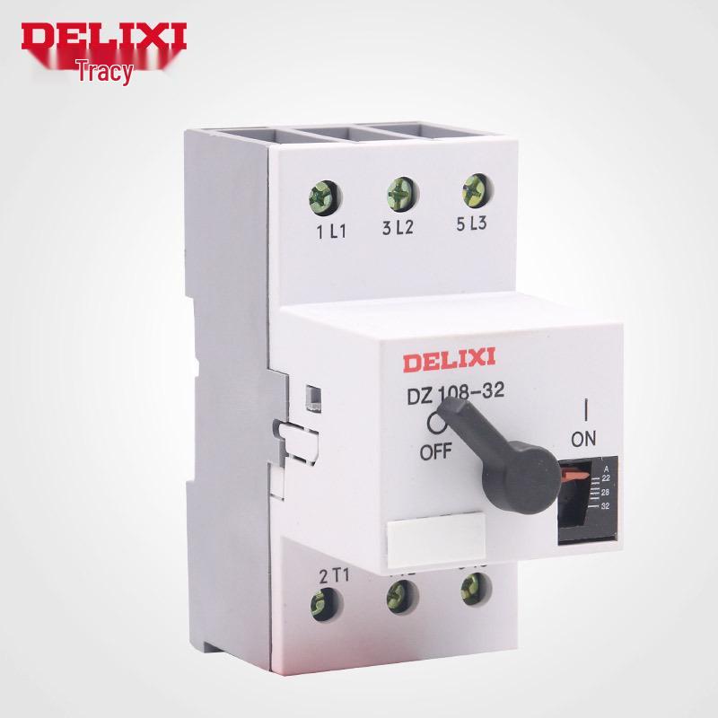 DELIXI Motor Protector DZ108-32 Adjustable Current 3VE2532A Plastic Shell